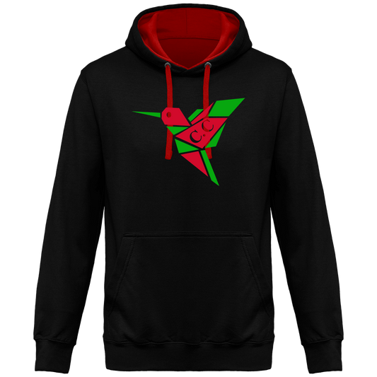 Sweat à Capuche Bicolore Unisexe C.C Nwèl