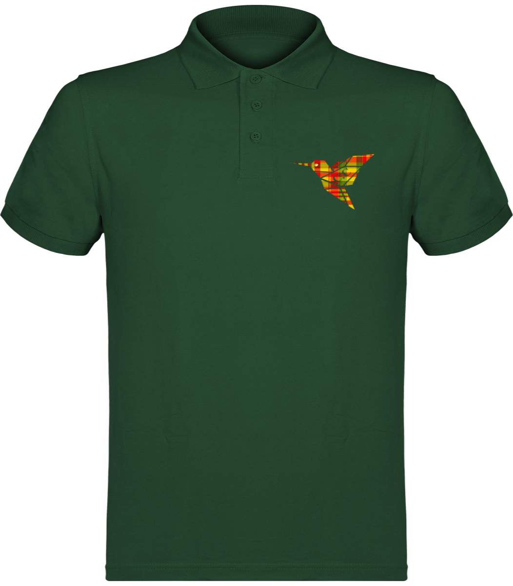Polo unisexe Colibri Madras Sunshine