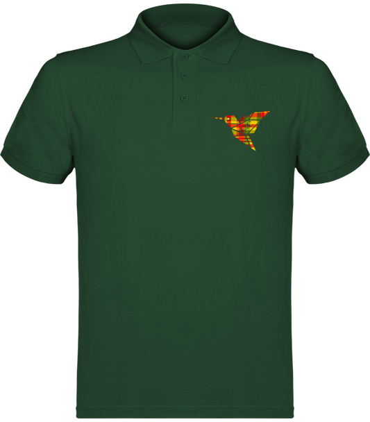 Polo unisexe Colibri Madras Sunshine