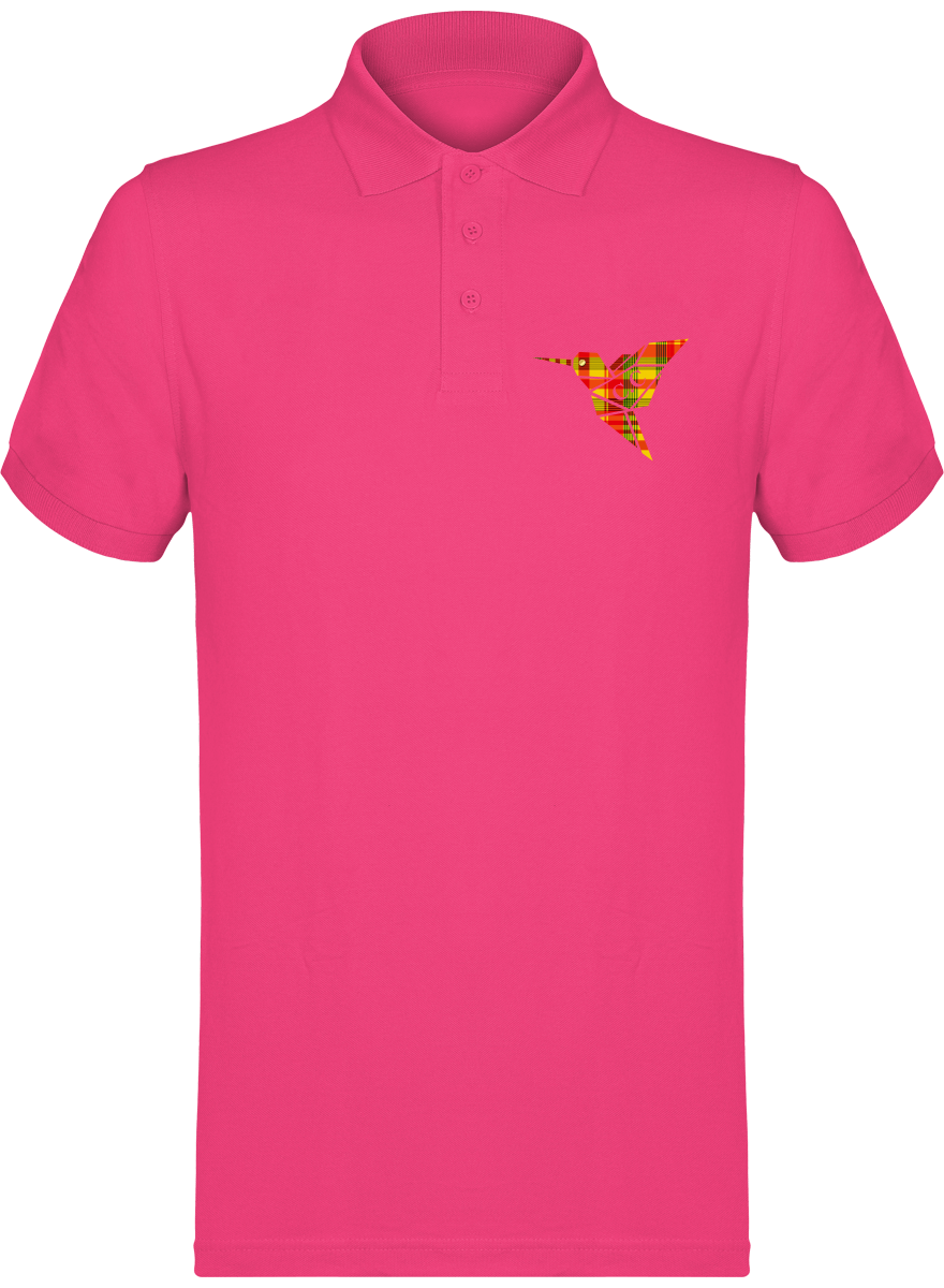 Polo unisexe Colibri Madras Sunshine