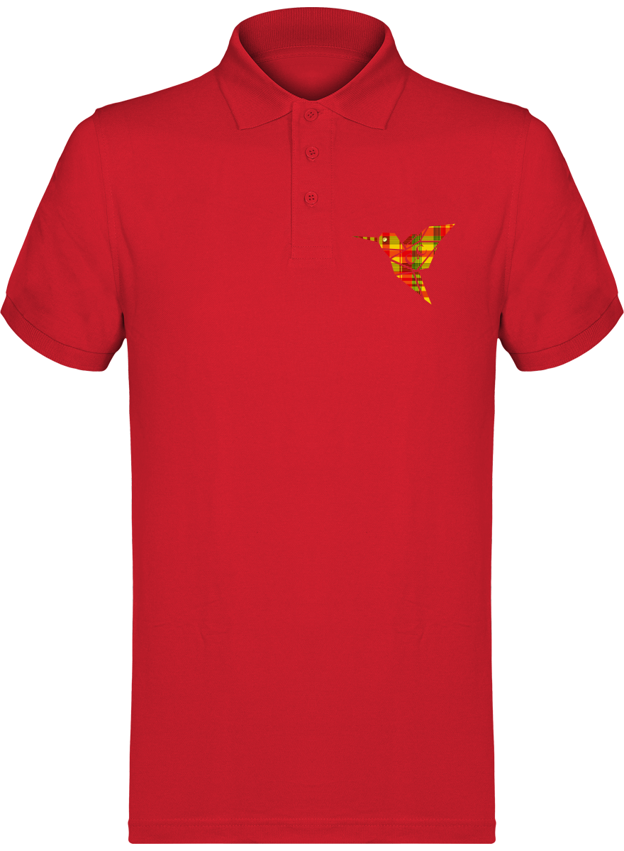 Polo unisexe Colibri Madras Sunshine