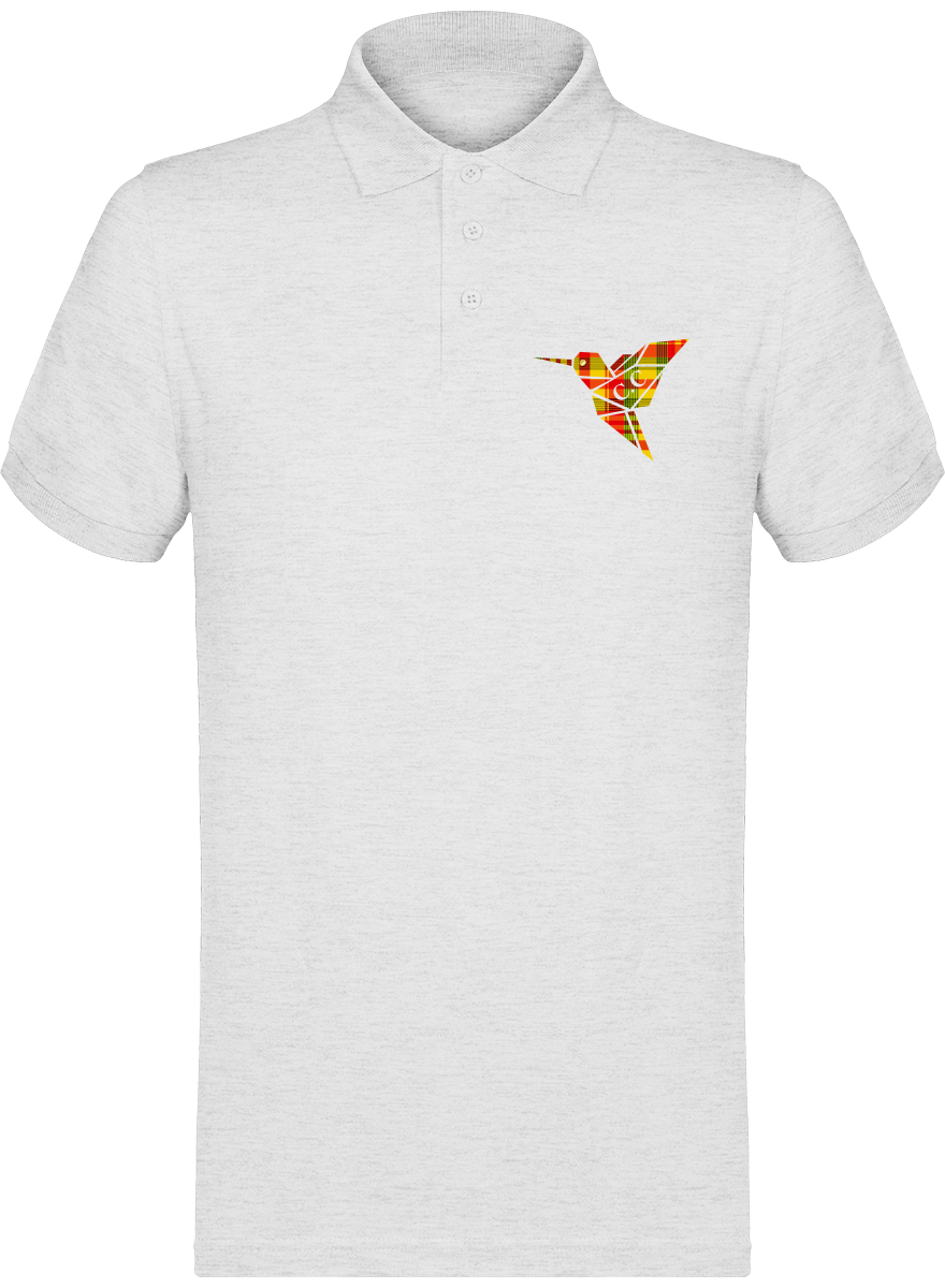 Polo unisexe Colibri Madras Sunshine