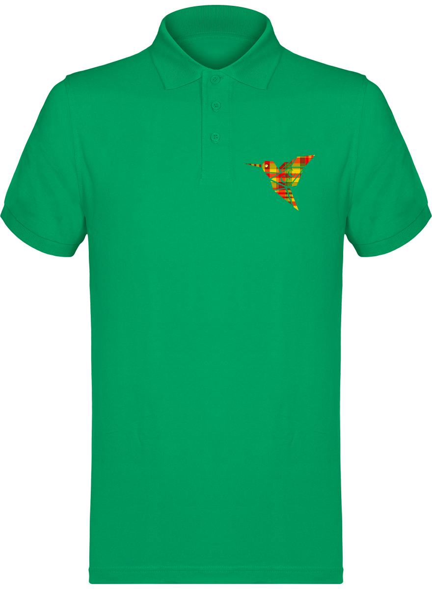 Polo unisexe Colibri Madras Sunshine