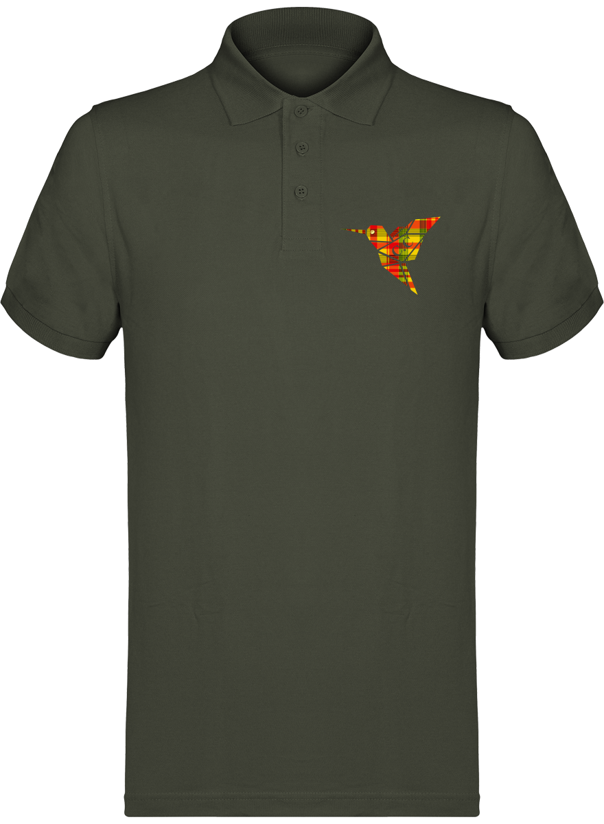 Polo unisexe Colibri Madras Sunshine