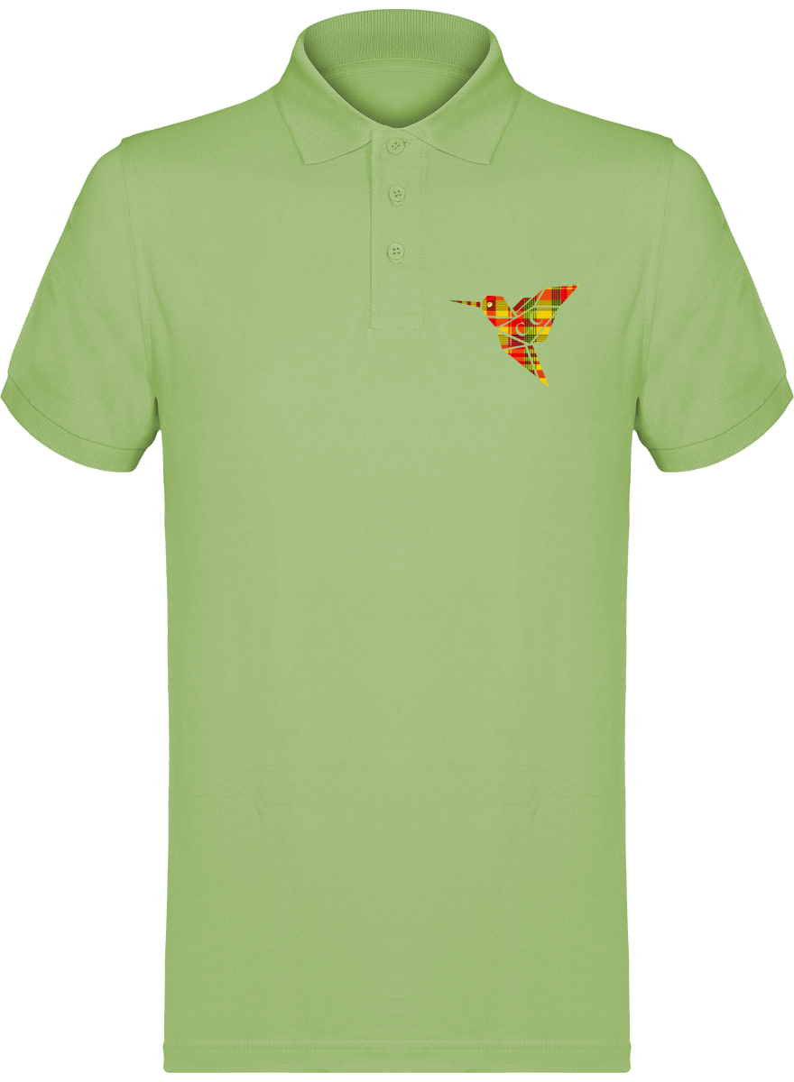 Polo unisexe Colibri Madras Sunshine