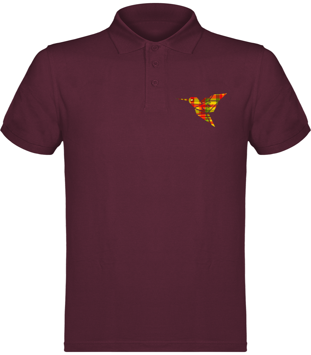 Polo unisexe Colibri Madras Sunshine