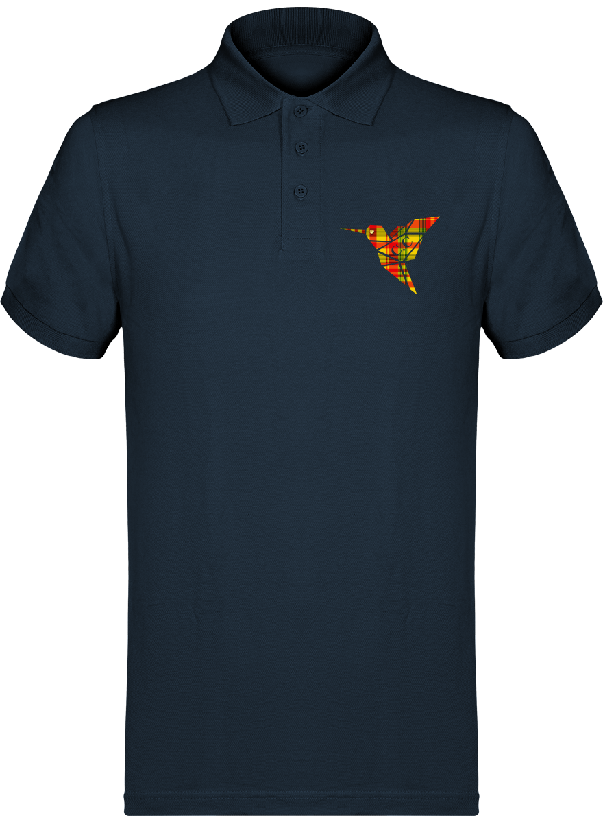 Polo unisexe Colibri Madras Sunshine