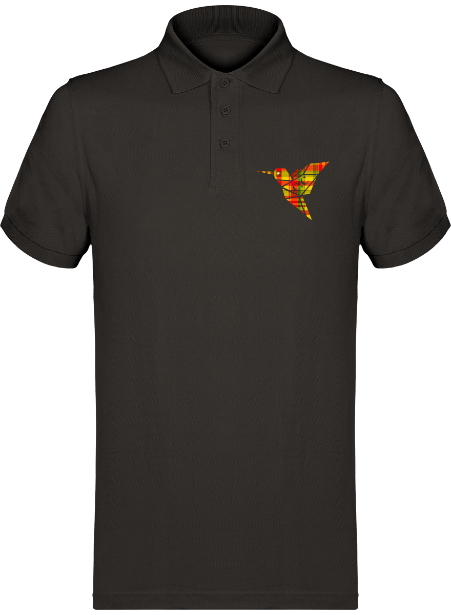 Polo unisexe Colibri Madras Sunshine