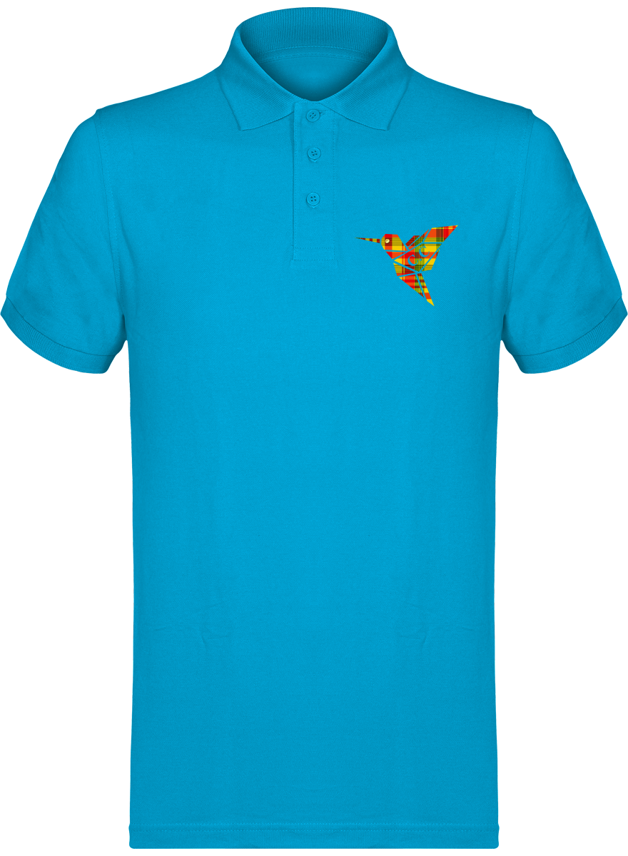 Polo unisexe Colibri Madras Sunshine