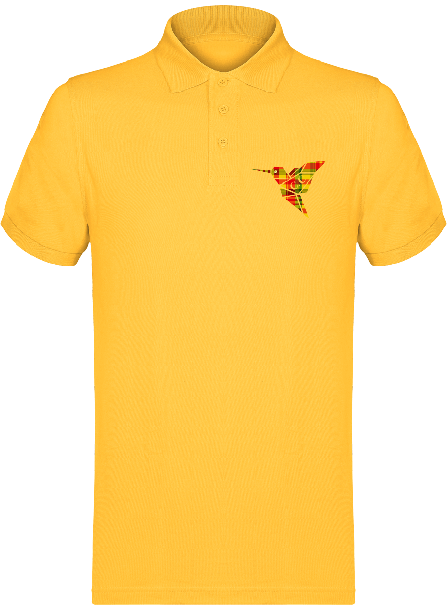Polo unisexe Colibri Madras Sunshine