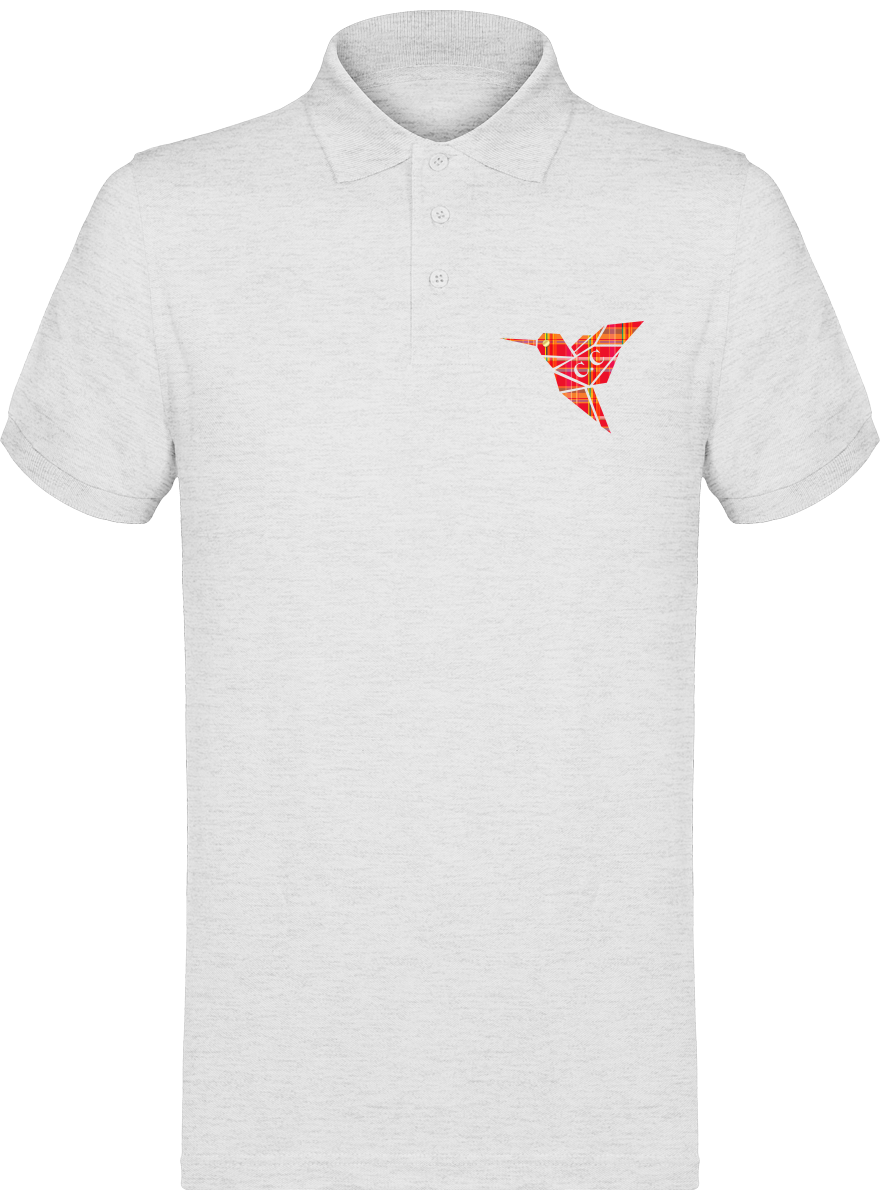 Polo unisexe Colibri Madras Rouge