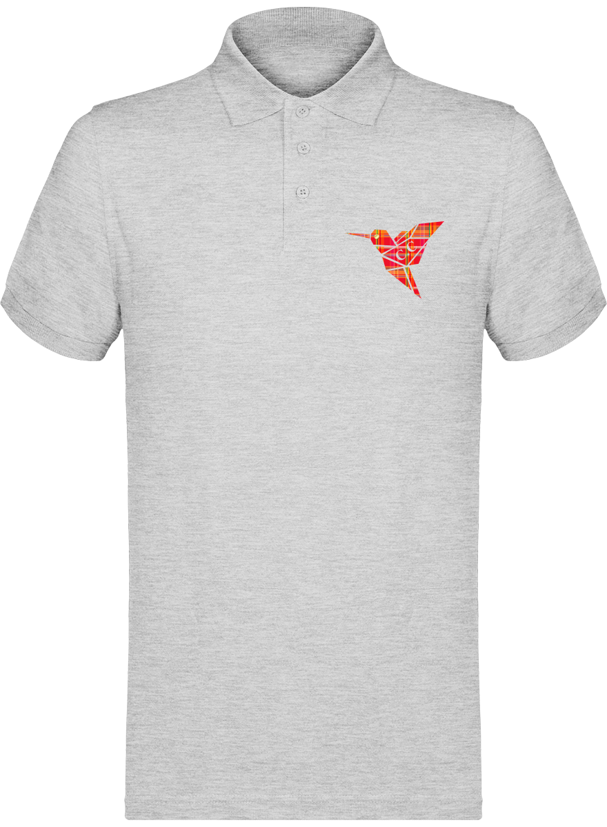 Polo unisexe Colibri Madras Rouge