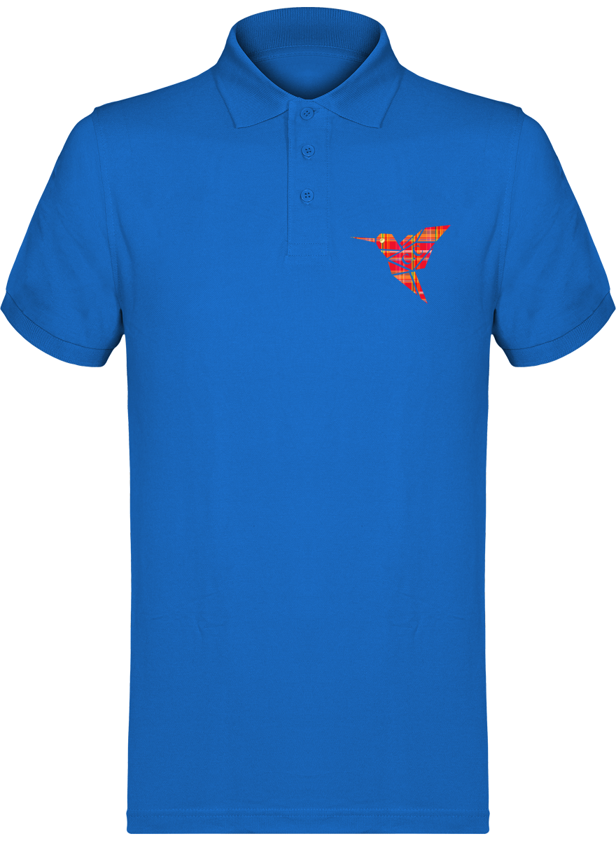 Polo unisexe Colibri Madras Rouge