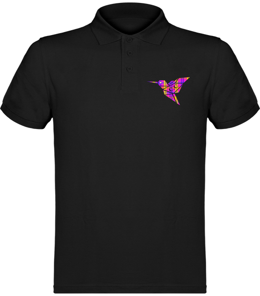 Polo unisexe Colibri Madras Violet