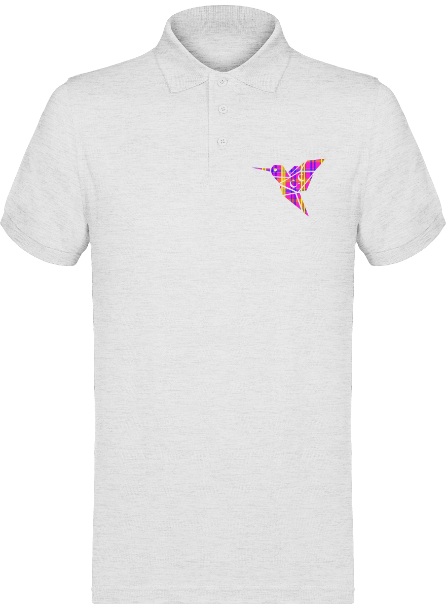 Polo unisexe Colibri Madras Violet