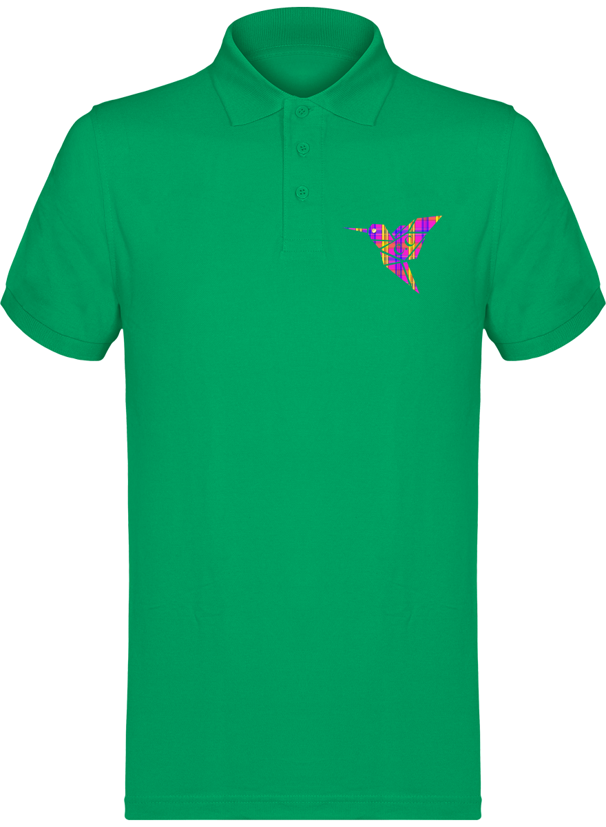 Polo unisexe Colibri Madras Violet