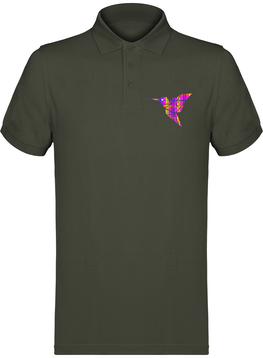 Polo unisexe Colibri Madras Violet