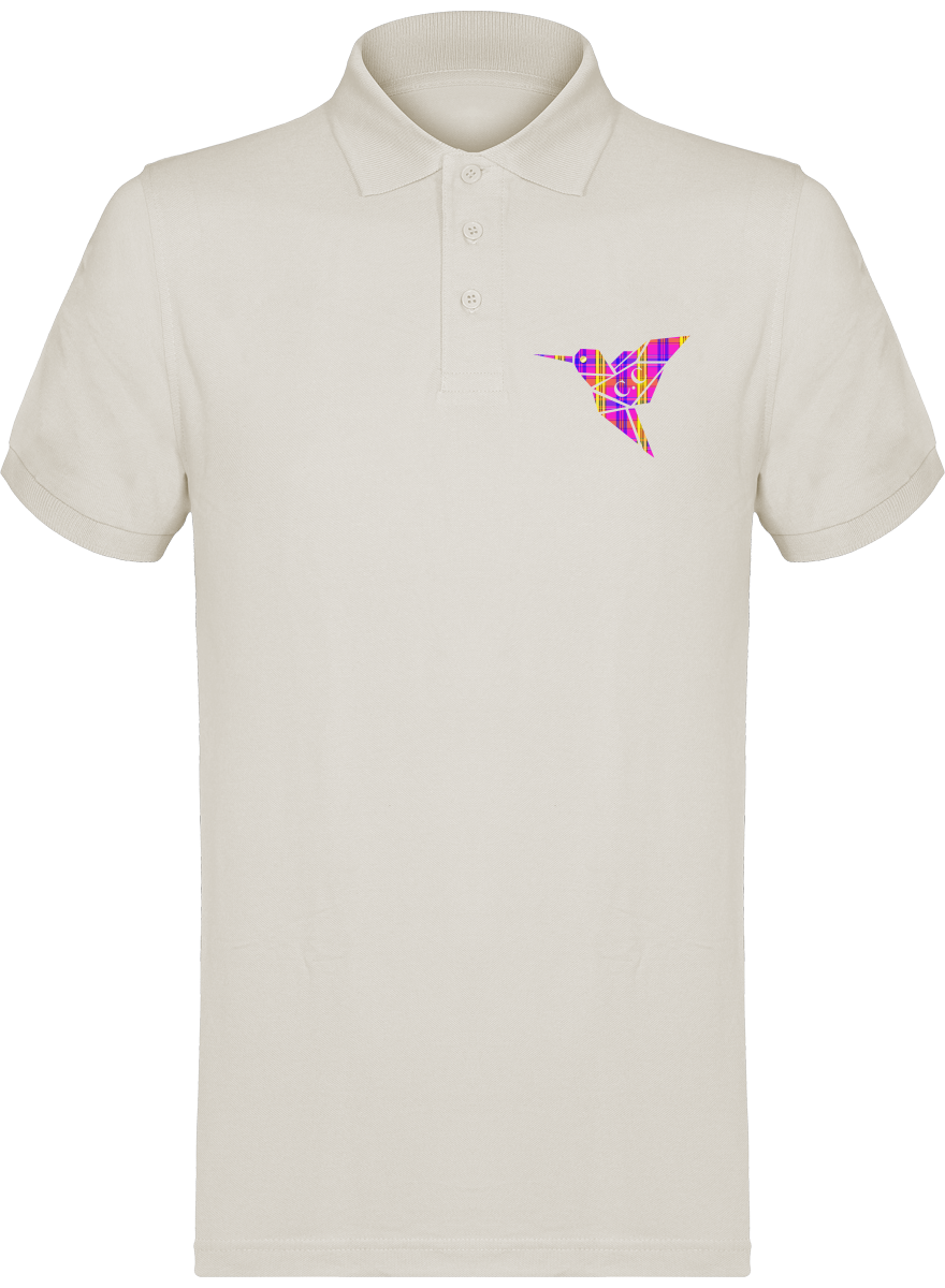 Polo unisexe Colibri Madras Violet