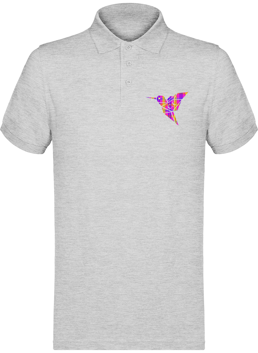 Polo unisexe Colibri Madras Violet