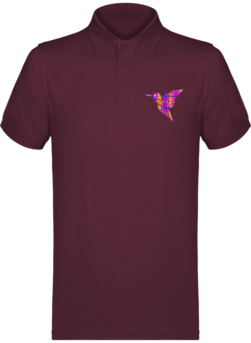 Polo unisexe Colibri Madras Violet