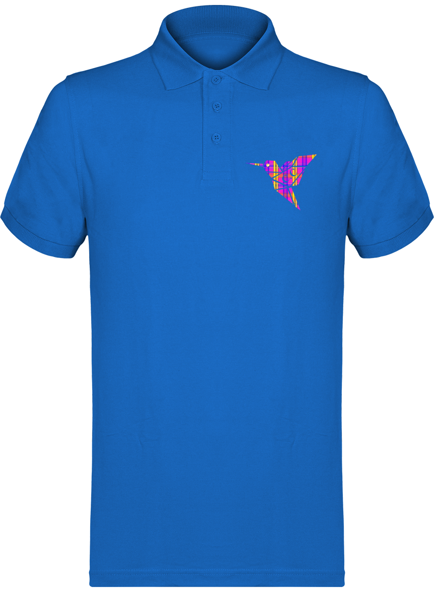 Polo unisexe Colibri Madras Violet