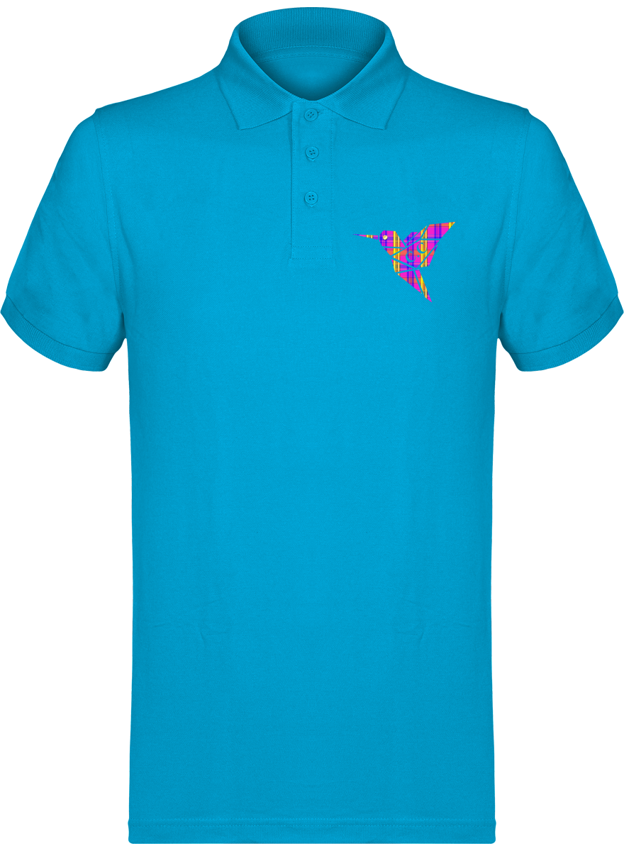 Polo unisexe Colibri Madras Violet
