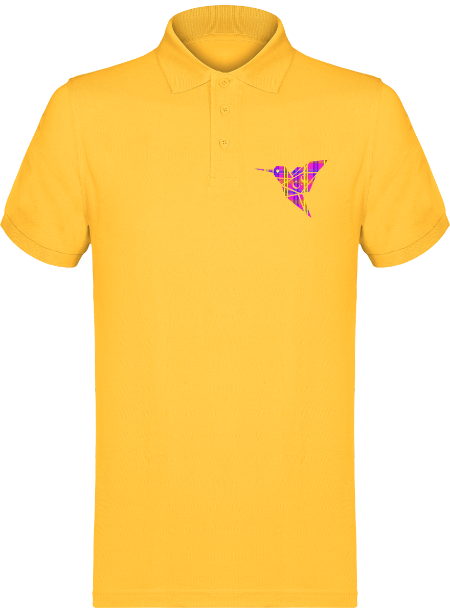 Polo unisexe Colibri Madras Violet