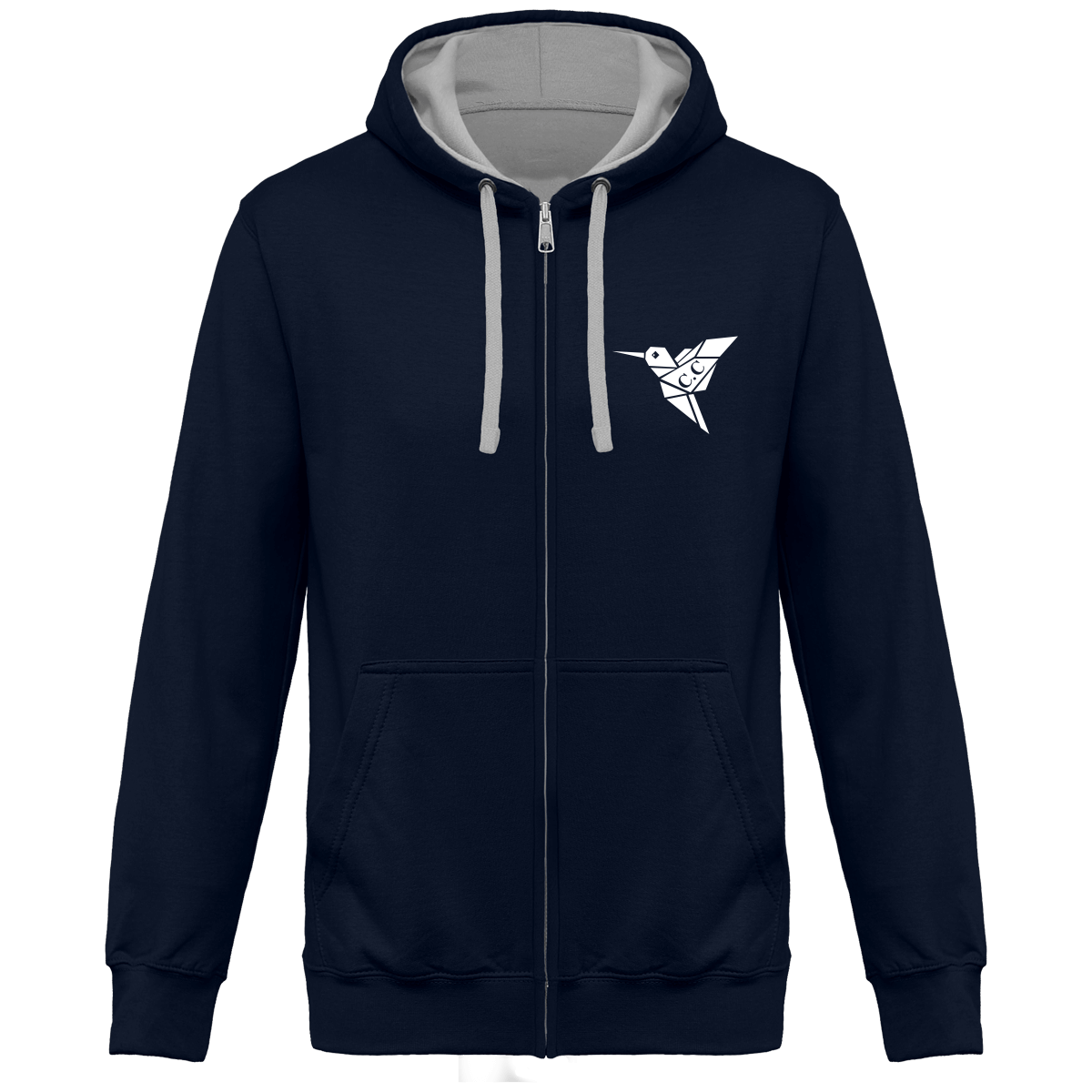 Sweat Bicolore Zippé Unisexe C.C Frozen