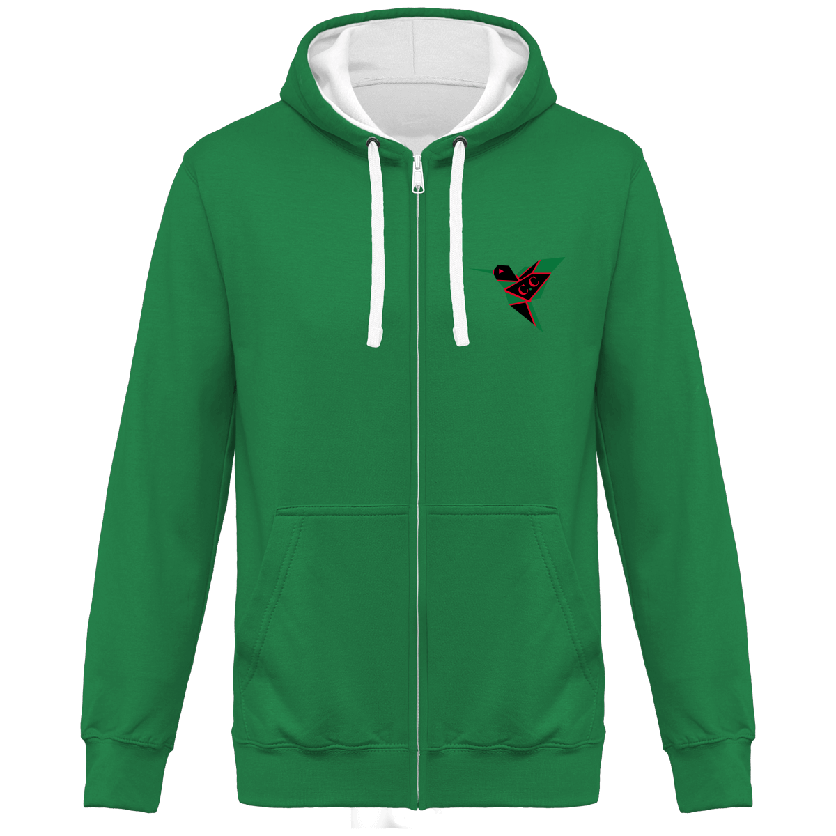 Sweat Bicolore Zippé Unisexe C.C Madasteal