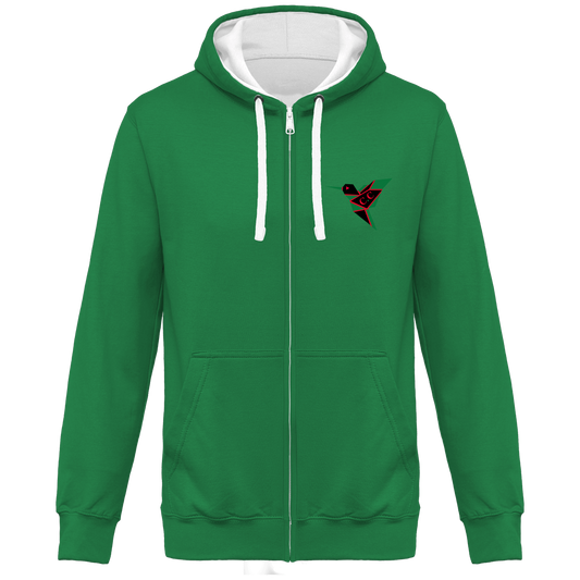 Sweat Bicolore Zippé Unisexe C.C Madasteal