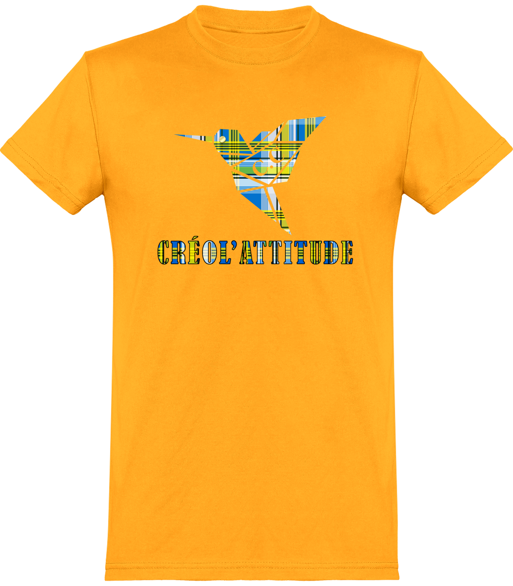 CC Madras Unisex T-Shirt Blue Créol'Attitude