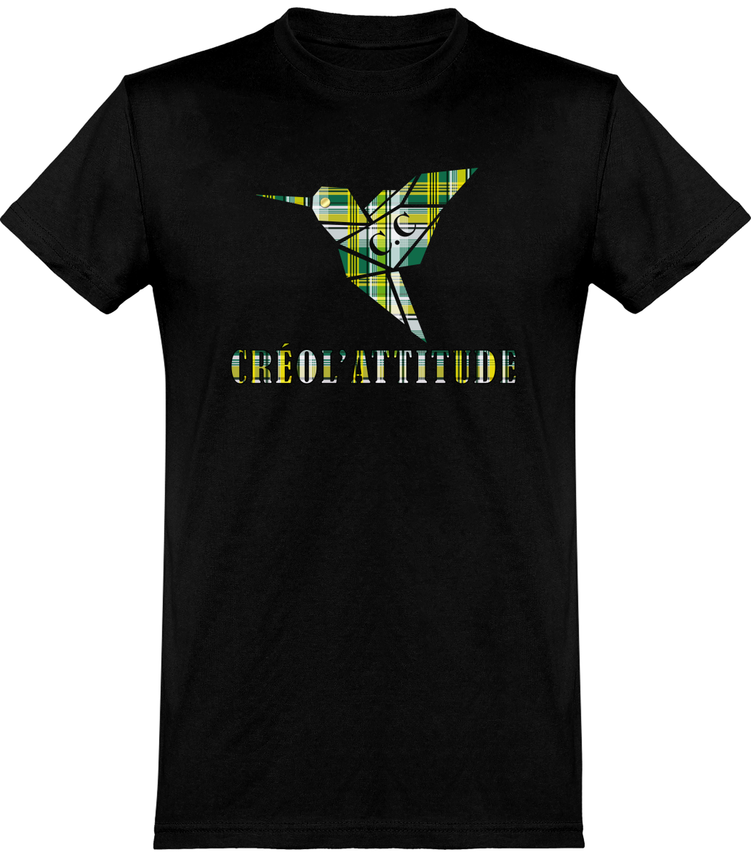 Tee-Shirt unisexe C.C Madras Vert Créol'Attitude
