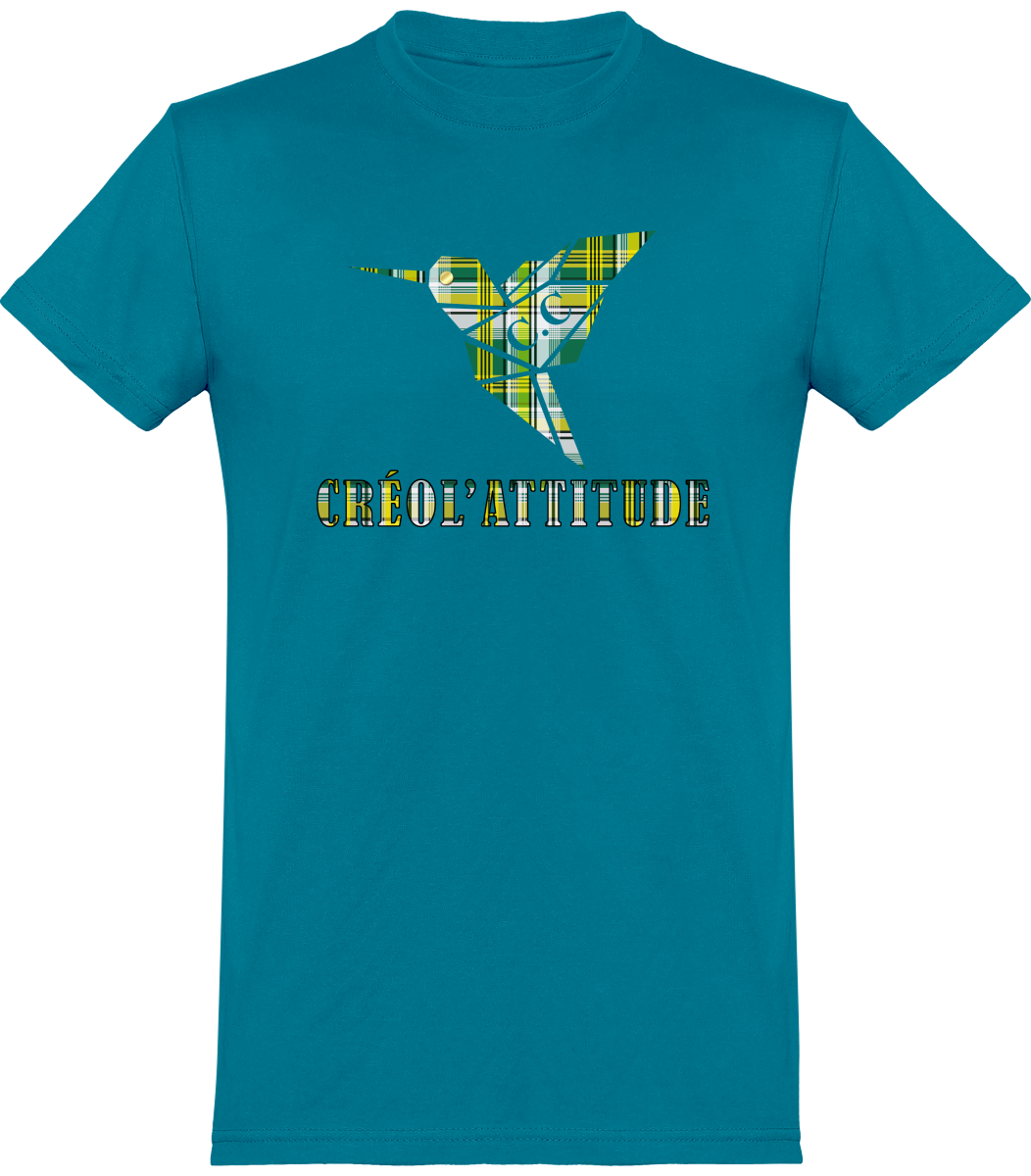 Tee-Shirt unisexe C.C Madras Vert Créol'Attitude