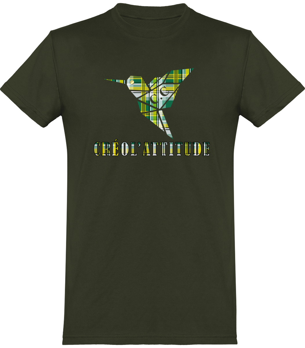 Tee-Shirt unisexe C.C Madras Vert Créol'Attitude