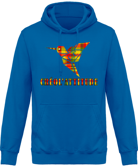 Sweat à Capuche unisexe C.C Madras Jaune Créol'Attitude