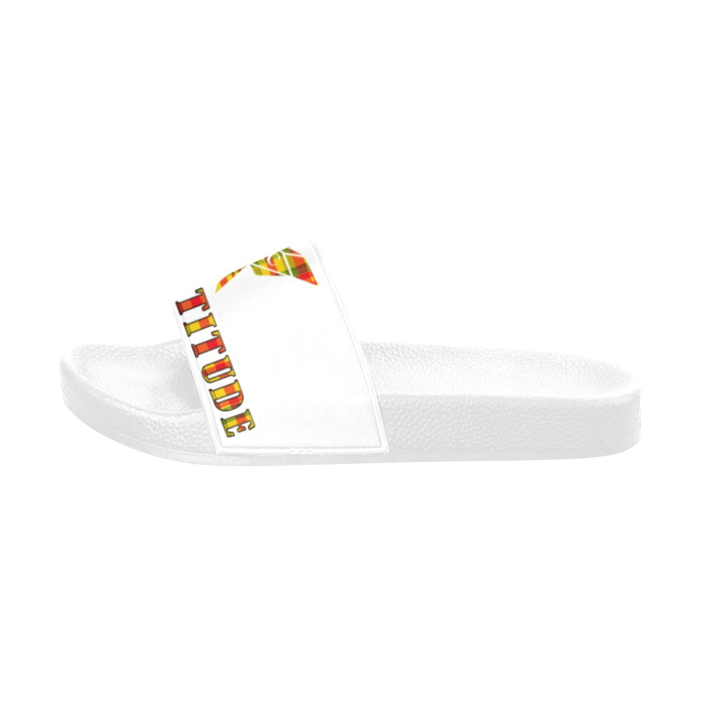 Claquette Blanche Femme Colibri Madras Sunshine