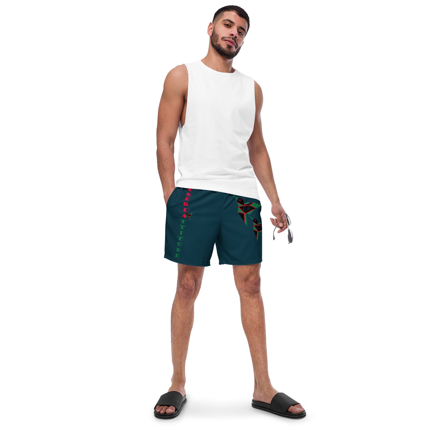 Short de bain SPF 50+ Bleu Vert C.C Madasteal