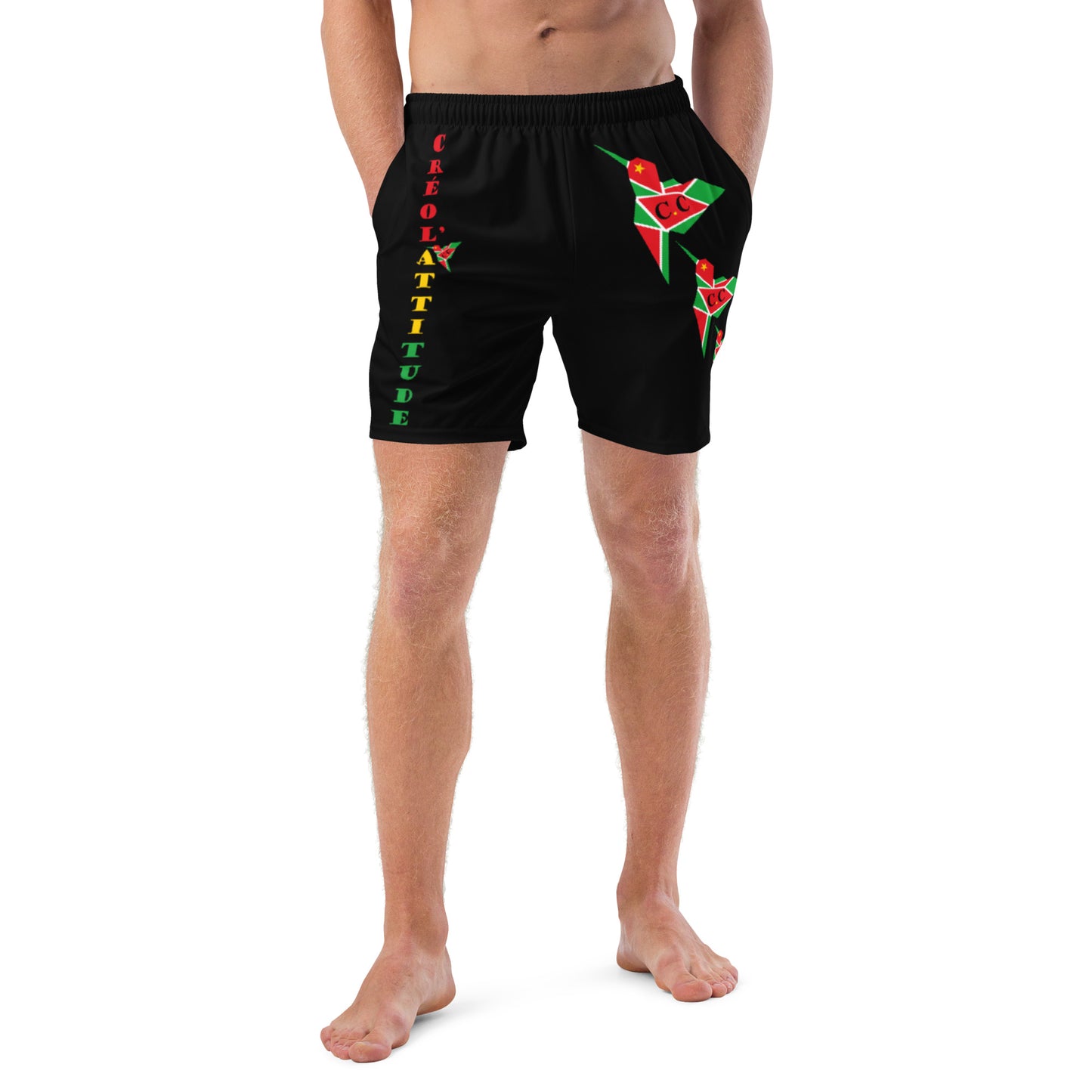 Short de bain SPF 50+ Noir C.C GwadaStyl'