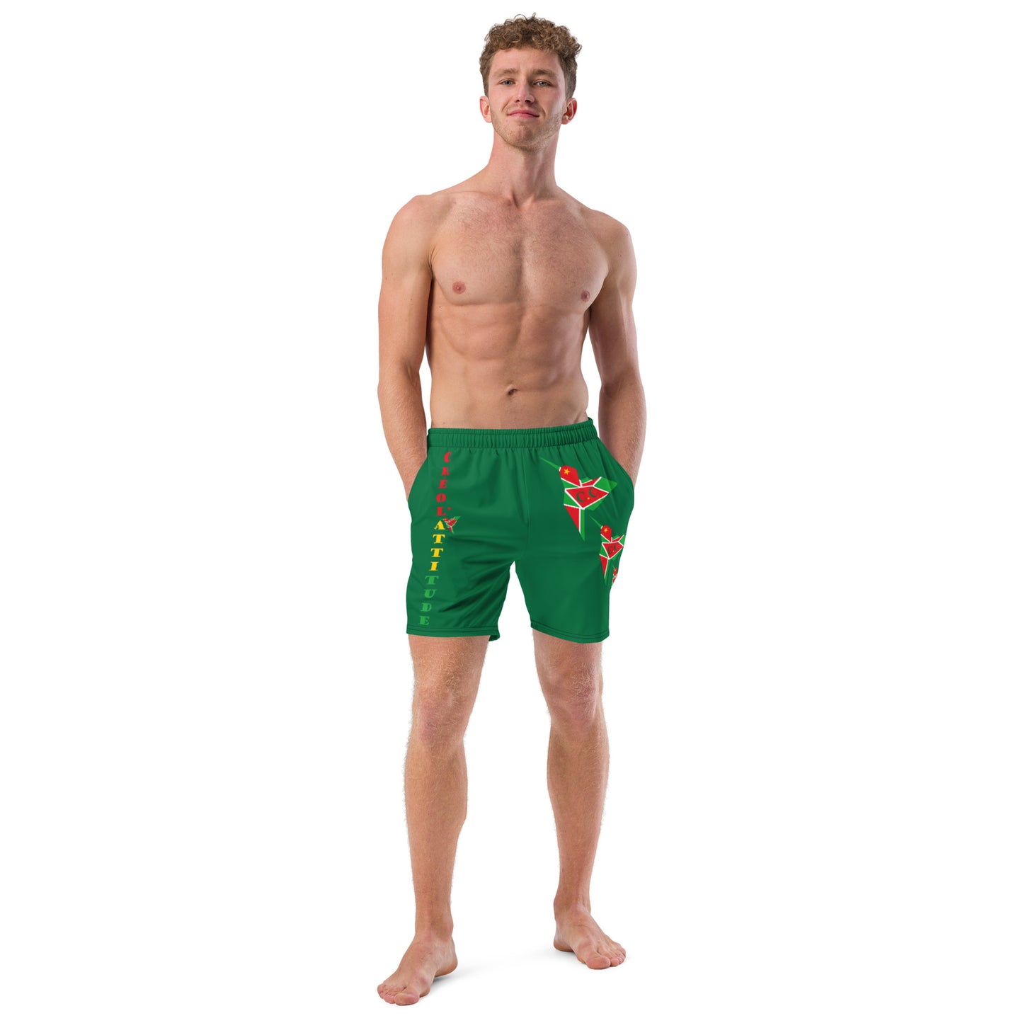 Short de bain SPF 50+ Vert C.C GwadaStyl'