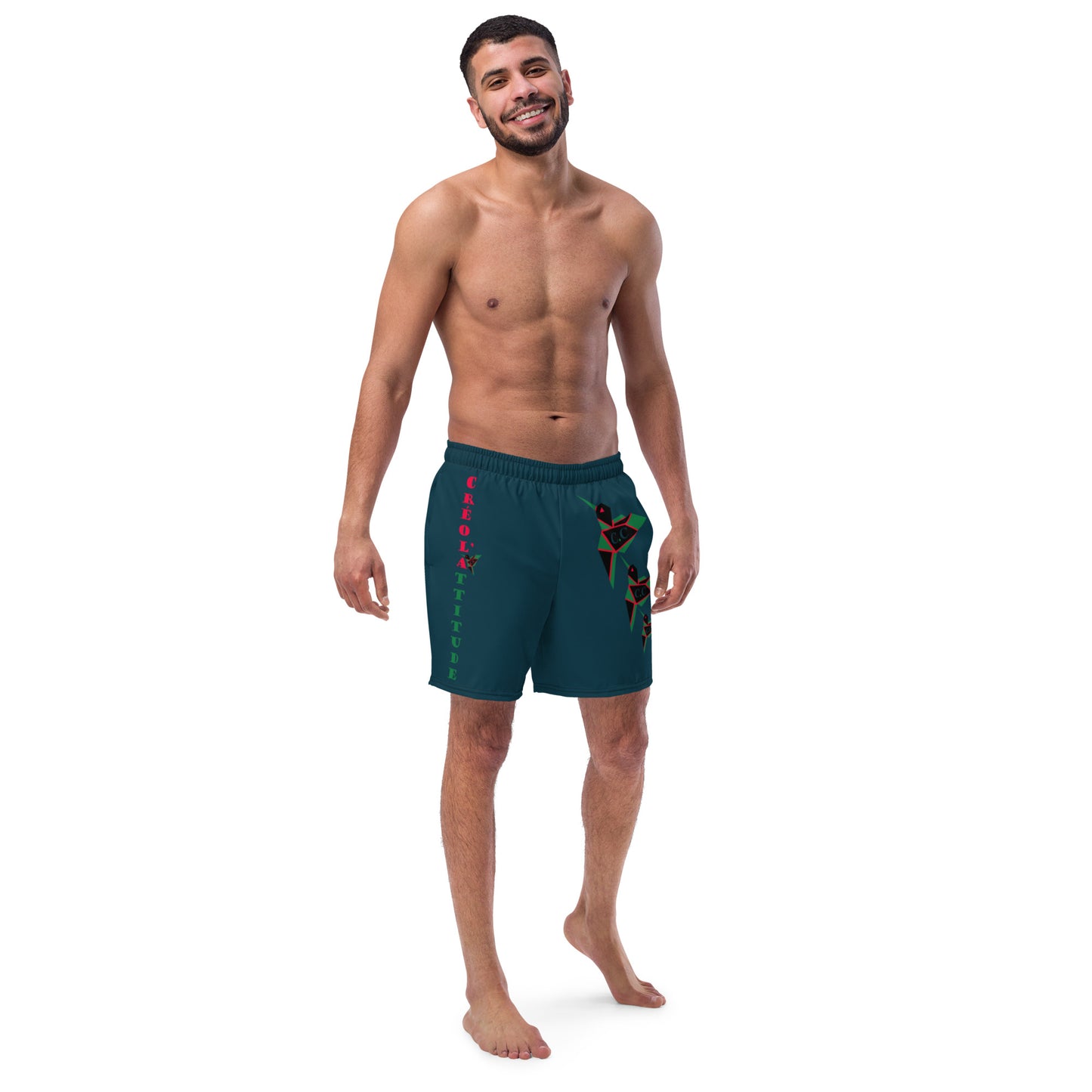 Short de bain SPF 50+ Bleu Vert C.C Madasteal