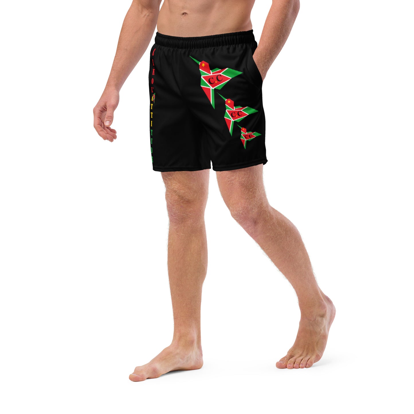 Short de bain SPF 50+ Noir C.C GwadaStyl'