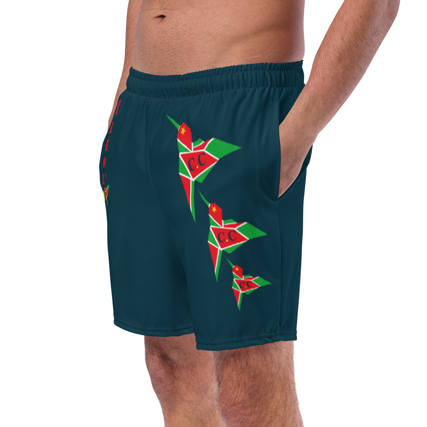 Short de bain SPF 50+ Bleu vert C.C GwadaStyl'