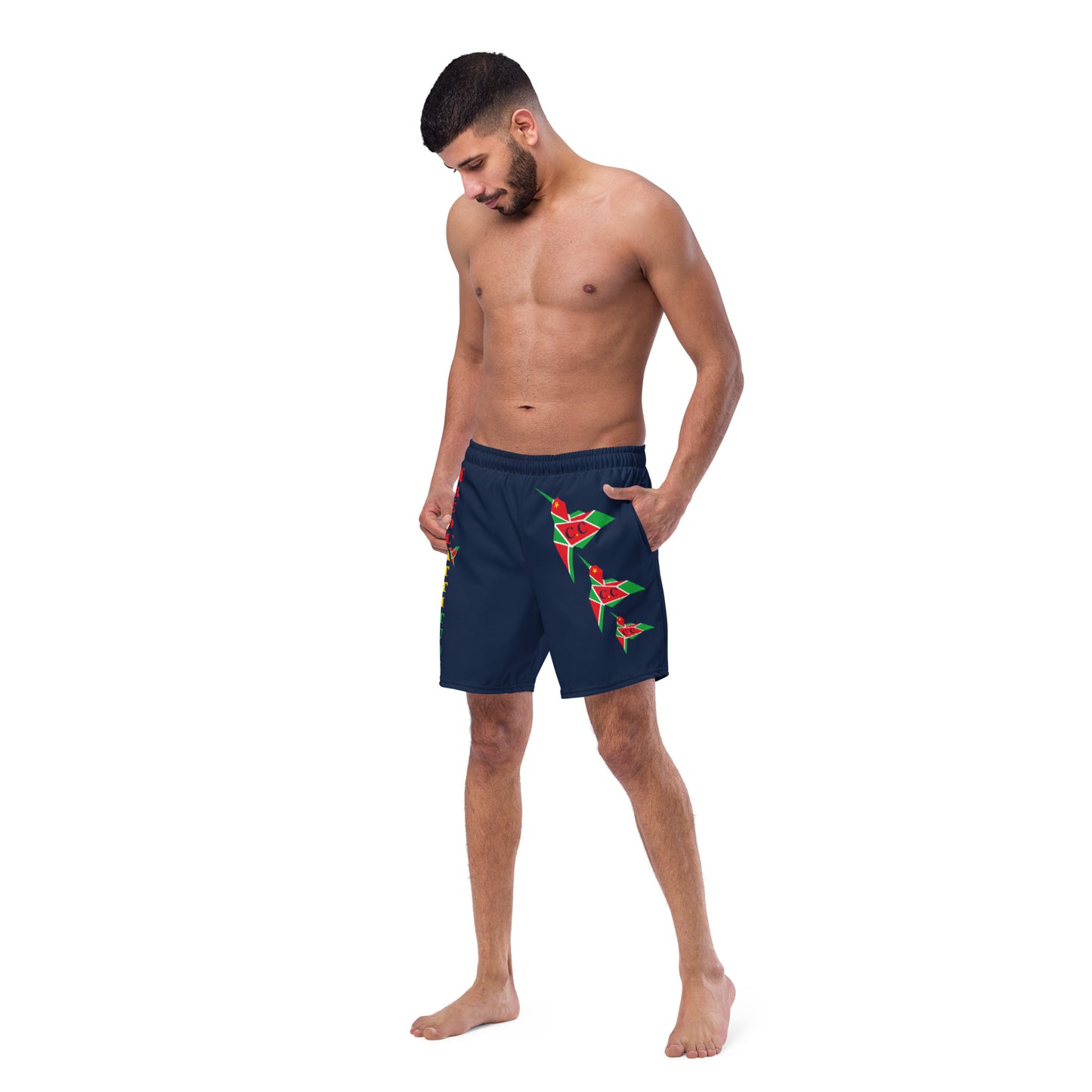Short de bain SPF 50+ Bleu marine C.C GwadaStyl'
