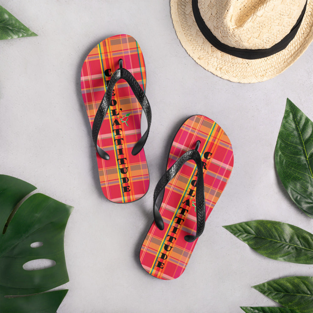 Tongs C'A Madras Rouge
