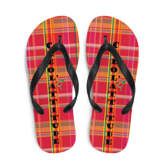 Tongs C'A Madras Rouge