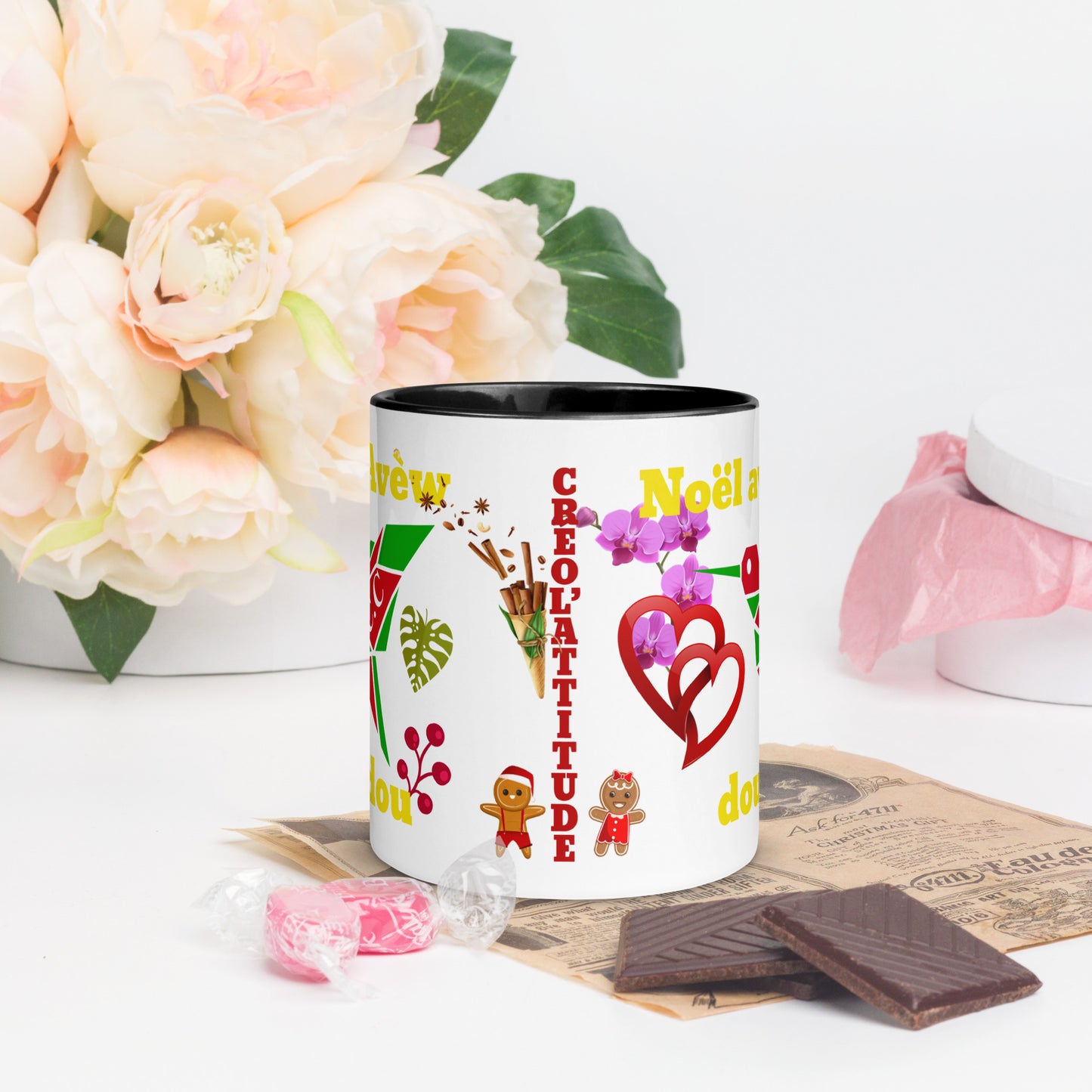 Mug Coloré Noël avec toi doudou- Nwèl Avèw doudou