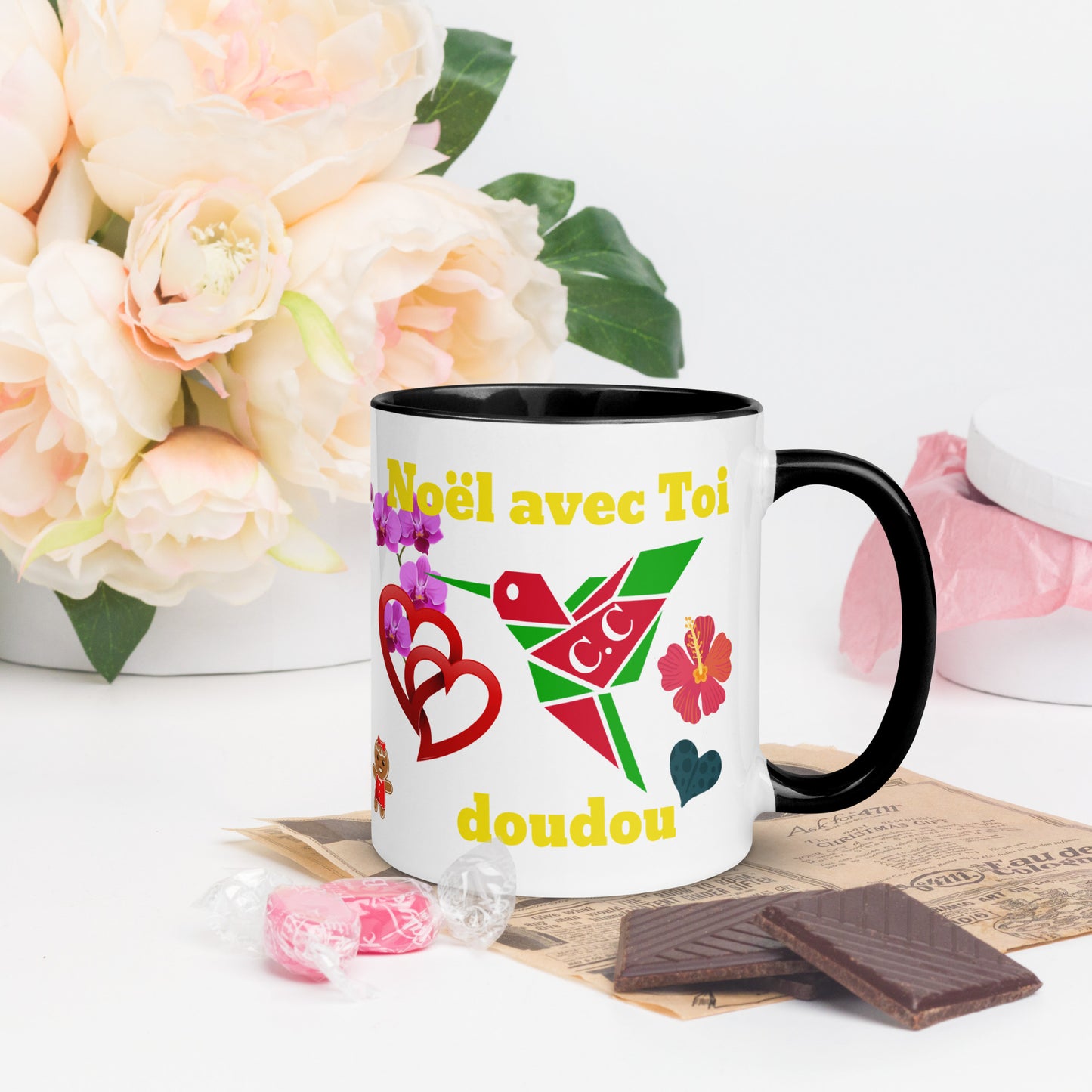 Mug Coloré Noël avec toi doudou- Nwèl Avèw doudou