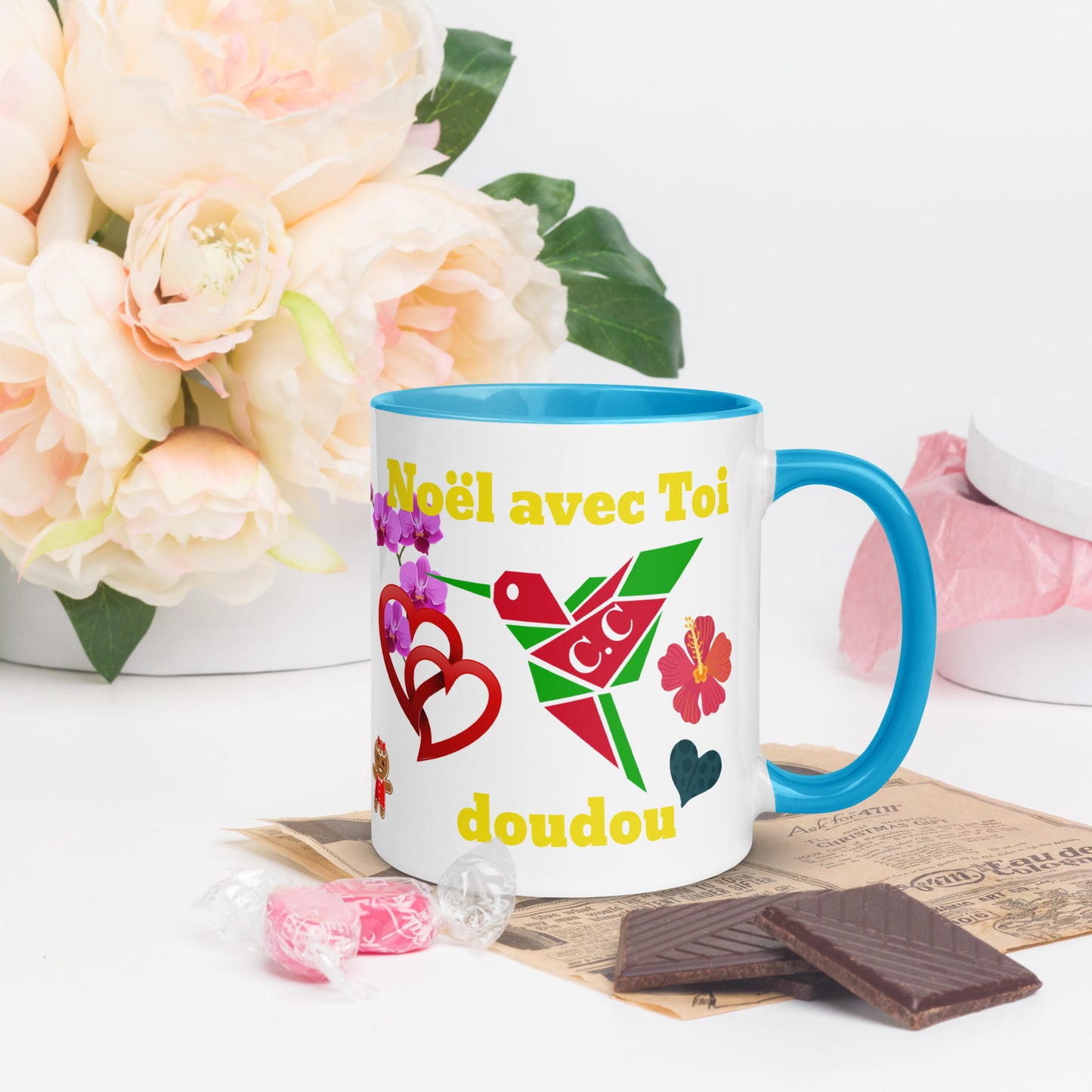 Mug Coloré Noël avec toi doudou- Nwèl Avèw doudou