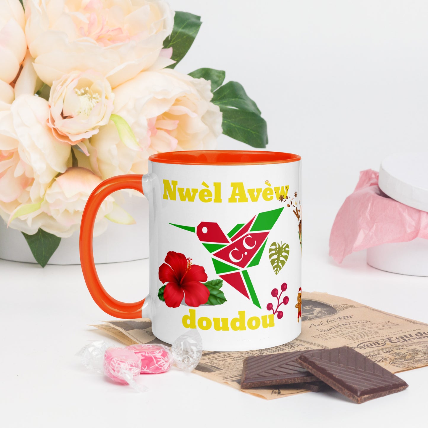 Mug Coloré Noël avec toi doudou- Nwèl Avèw doudou
