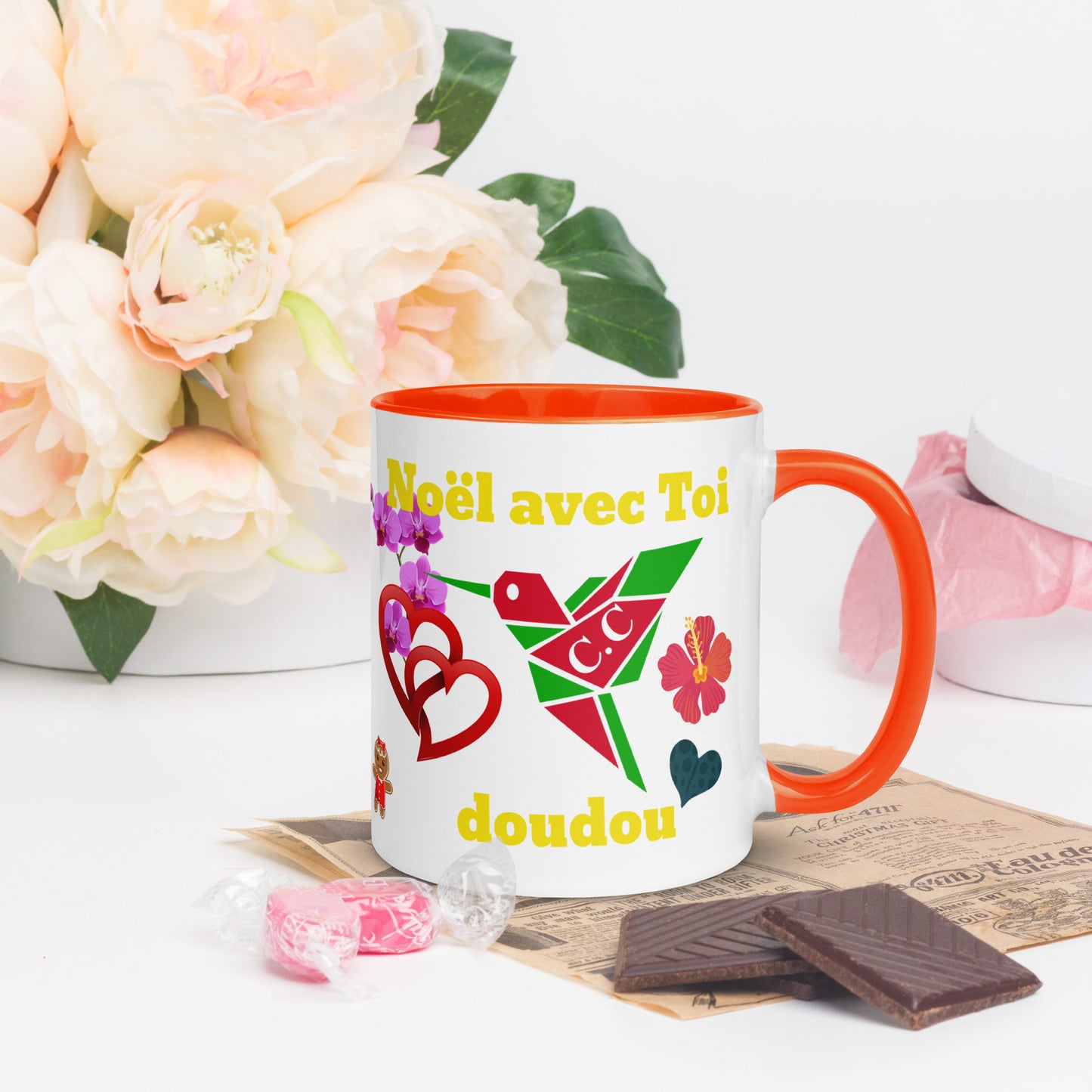 Mug Coloré Noël avec toi doudou- Nwèl Avèw doudou